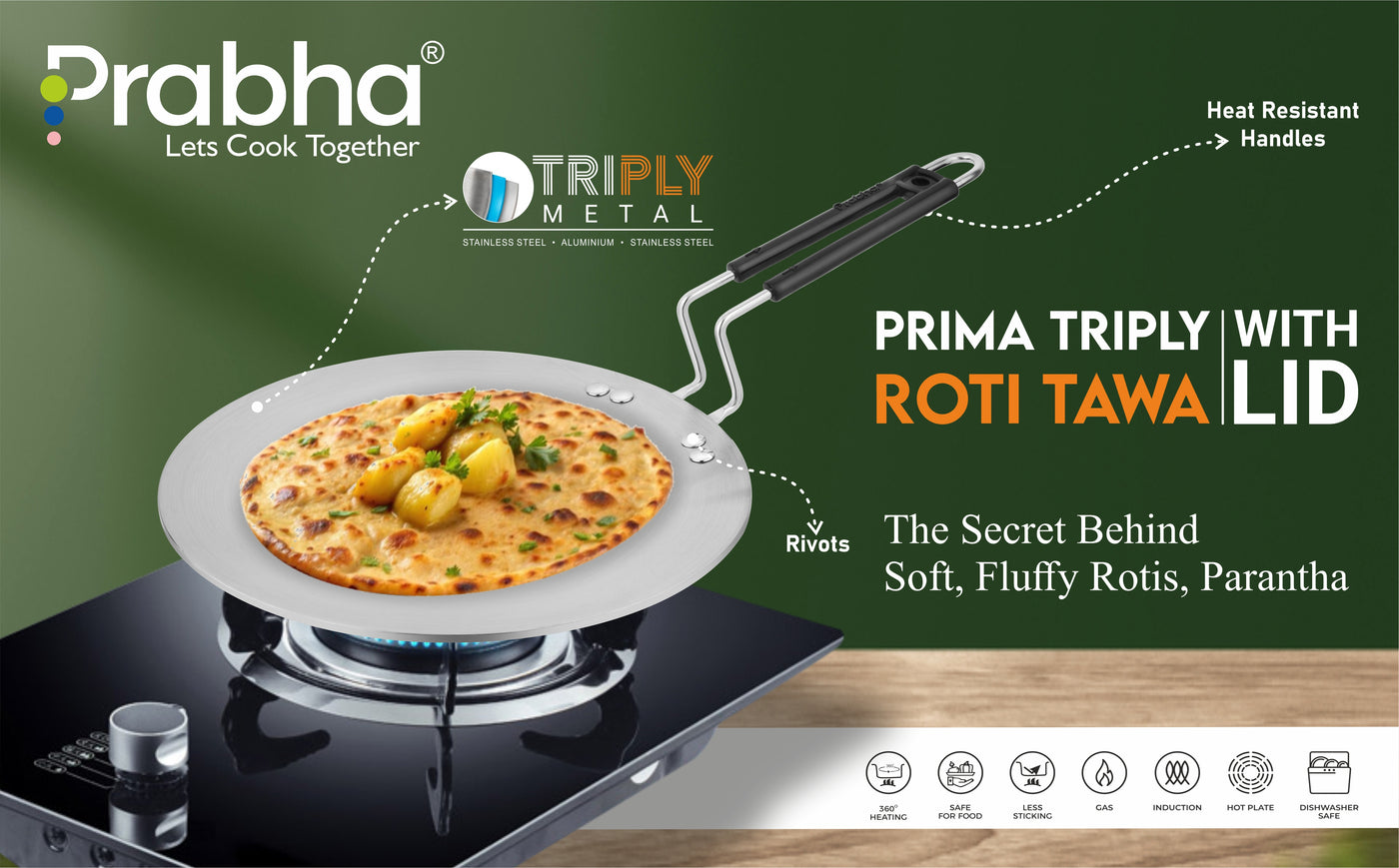 Prima Triply Roti Tawa