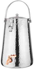 Prabha Water Container 10 Liters with Tap | Water Jug for Kitchen Storage | Stainless Steel Water Tank/Water Pot for Drinking | Handi Steel Matk Dispenser Tampered (Silver) (10 LTR)