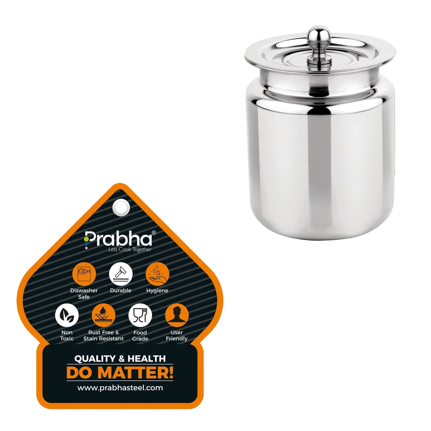 Stainless Steel Stello Ghee Pot, Oil Pot, Ghee Storage Container
