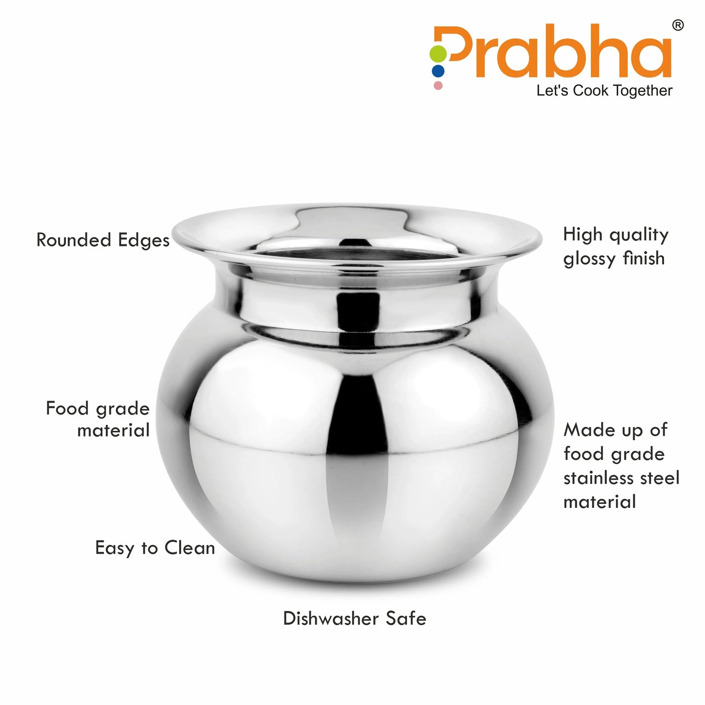 Stainless Steel Multi-Purpose Kumkum Lota - Prabha