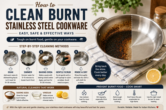 How to Clean Burnt Stainless Steel Cookware Without Damaging It