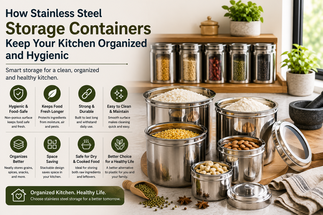 How Stainless Steel Storage Containers Keep Your Kitchen Organized and Hygienic