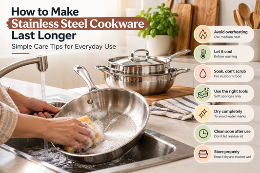 How to Make Stainless Steel Cookware Last Longer: Simple Care Tips for Everyday Use