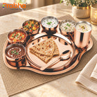 Premium Rose Gold PVD Coated Thali Set in Stainless Steel – 1 Person