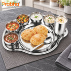 Premium Stainless Steel Rajwada Thali Set – 1 Person