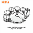 Premium Stainless Steel Rajwada Thali Set – 1 Person
