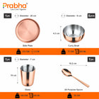 Premium Rose Gold PVD Coated Thali Set in Stainless Steel – 1 Person