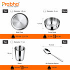 Premium Stainless Steel Rajwada Thali Set – 1 Person