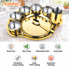 Premium Gold PVD Coated Thali Set in Stainless Steel – 1 Person