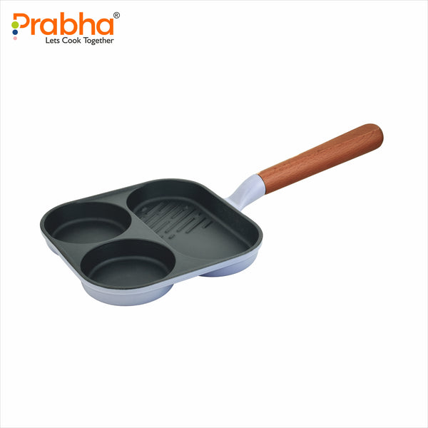 Castella Light Cast Iron 18cm Breakfast Pan - Induction Bottom, Purple