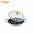 Castella Light Cast Iron 22cm Paniyarakal With Lid - Induction Bottom, Purple