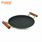 Castella Light Cast Iron 30 cm Dosa Tawa Dual Side Handles- Induction Bottom, Pea Green