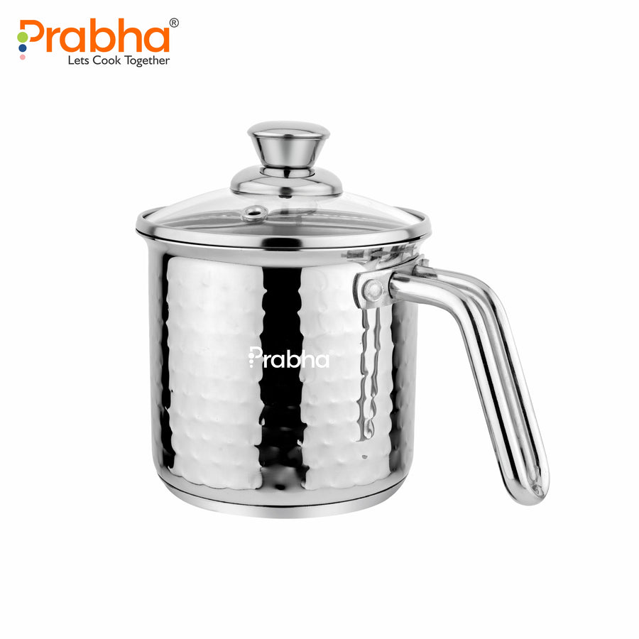 Xenon IB Hammered Milkpot With Lid