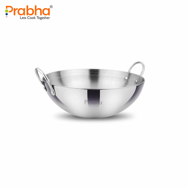 Prima Triply Capsule Bottom Kadhai Without Lid