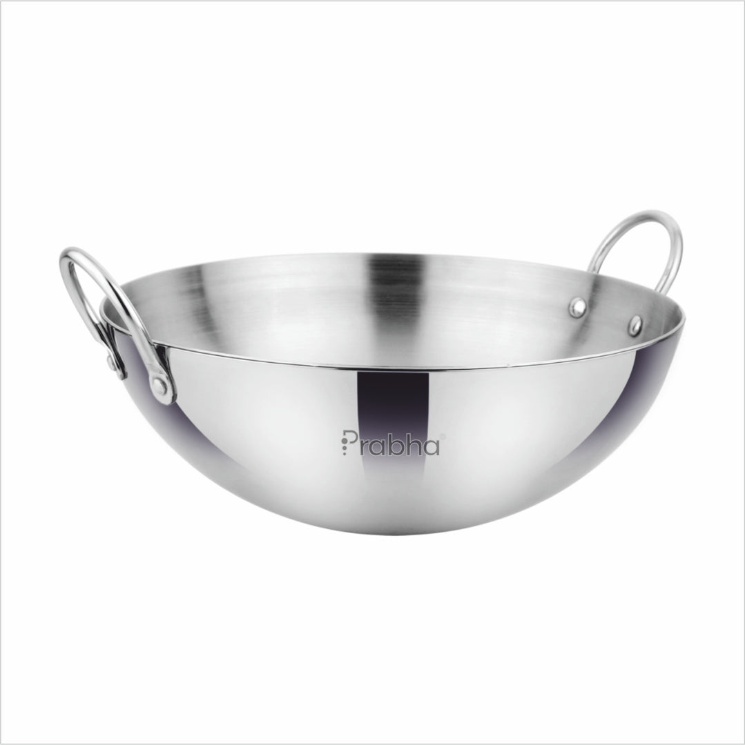 Prima Triply Capsule Bottom Kadhai Without Lid