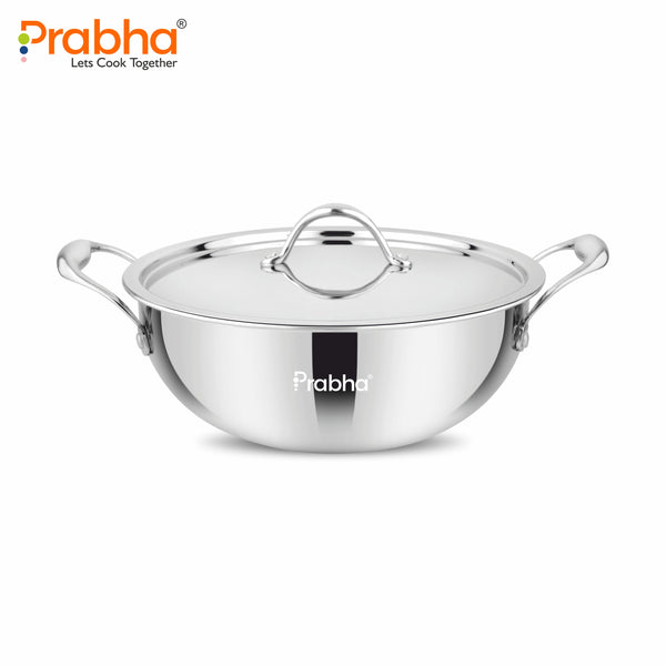 Prima Triply Deep Kadhai With Lid
