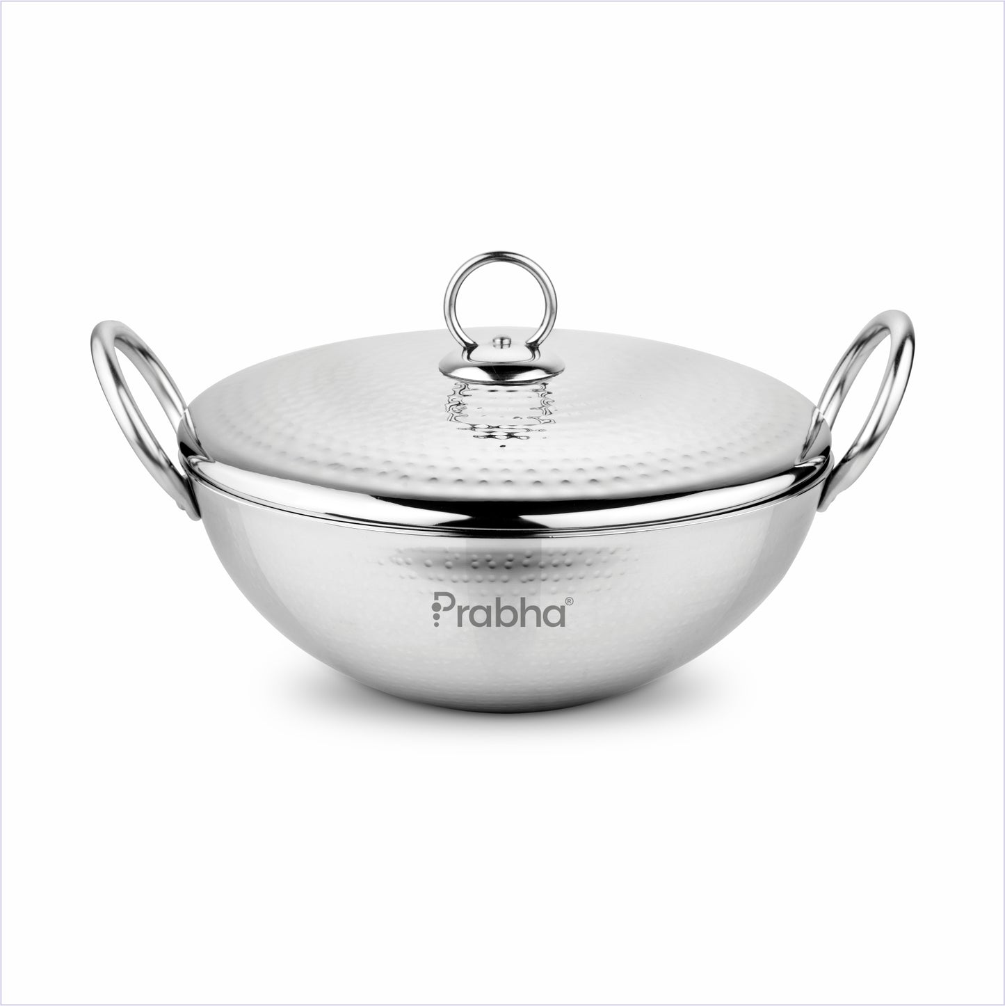 Magnum Capsule Bottom Hammered Kadhai With Lid