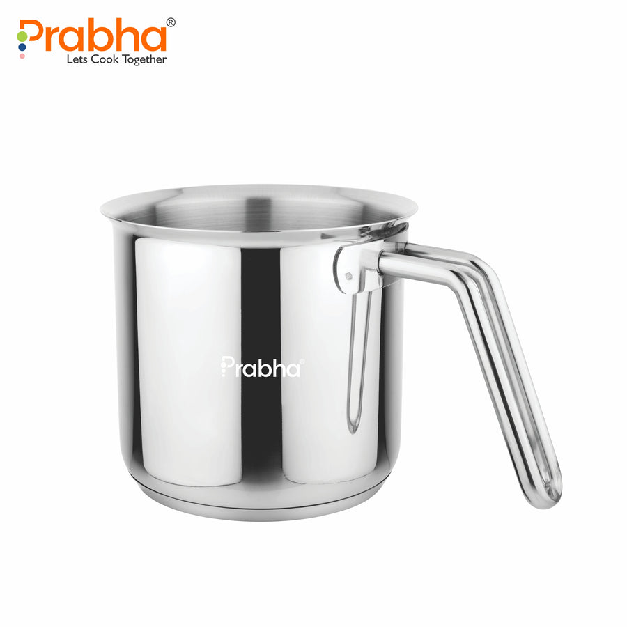 Xenon IB Stainless Steel Milk Pot without Lid | Induction Compatible Milk Boiler
