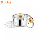 Annapurna Casserole Plain With Steel & Glass Lid