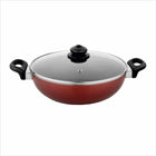 Astrid Nonstick Deep Kadhai With Glass Lid