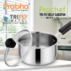 Prochef Belly Saucepan With Lid