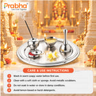 Premium Stainless Steel Divinity Puja Thali Set – For Home & Office Temple