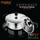 Tri-Ply Whizz Plus Pressure Pan with Steel & Glass Lid