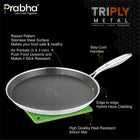 Tri-Ply Hexa Cube Stick-Resistant Dosa Tawa Induction Friendly