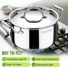 Prima Triply Casserole With Lid