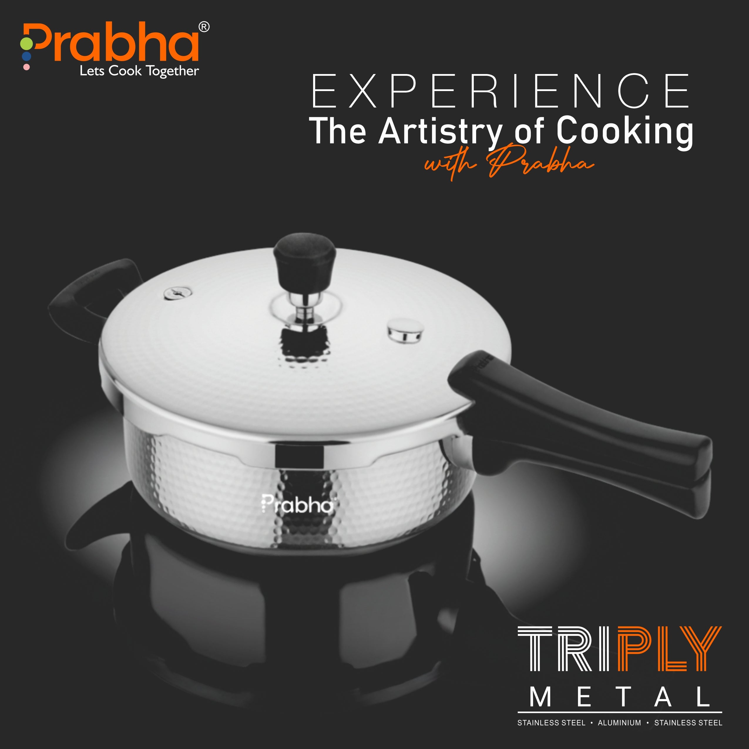 Triply Whizz Pressure Hammered Pan