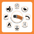 Prabha 1.5 M LPG Rubber Hose Pipe with Reinforced Steel Wire, ISI Certified (Orange) 7 Years Warranty (Hose Pipe Pouch Packing)