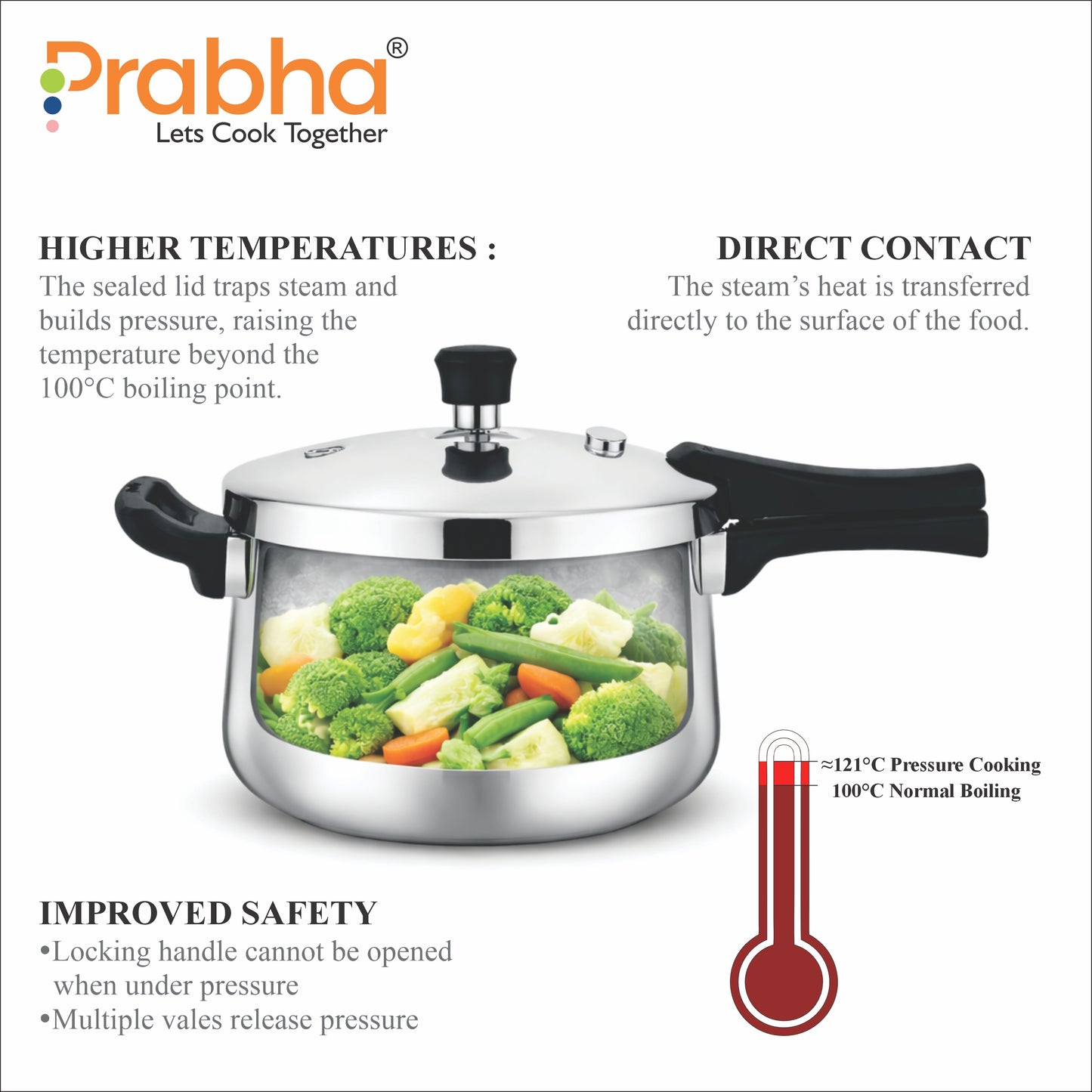 Triply Kalash Pressure Cooker Hammered