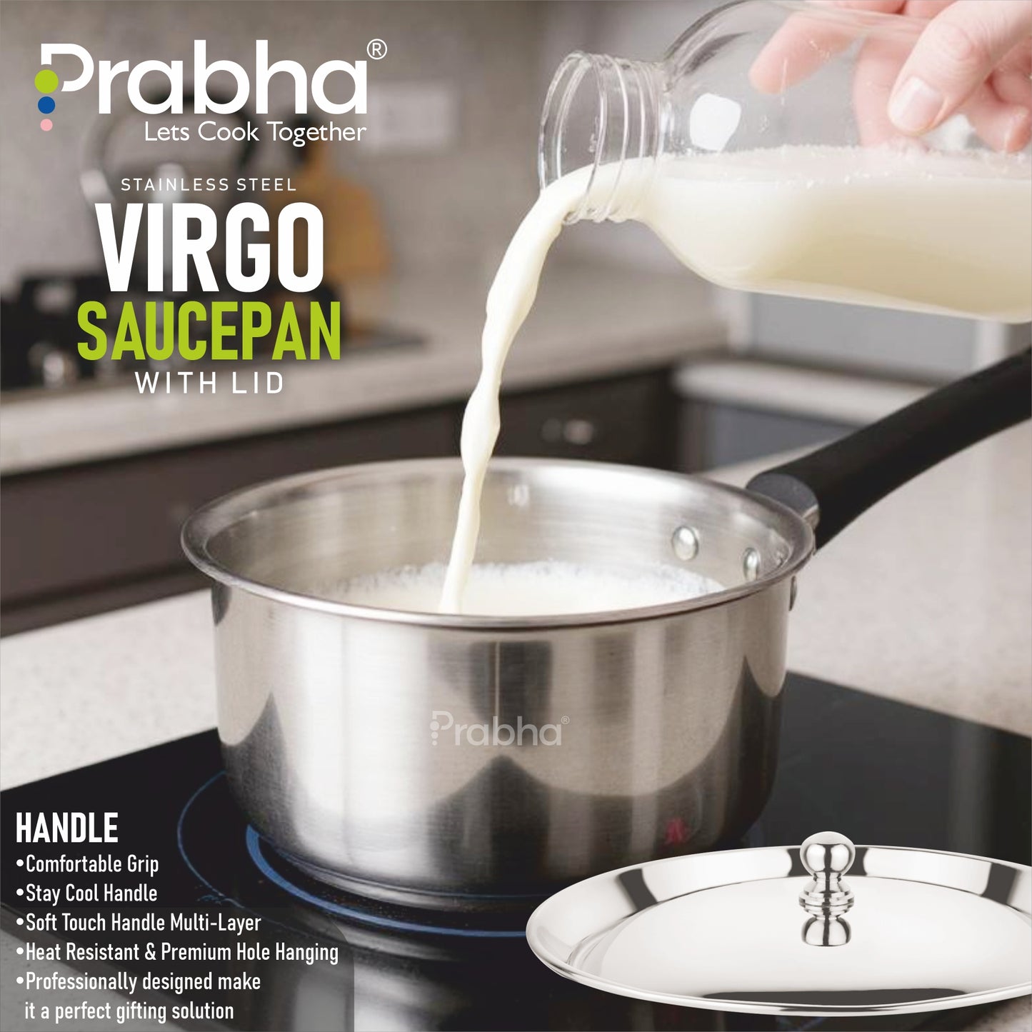 Astrid Nonstick Saucepan With Lip, 1.5 Litre