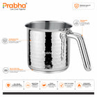 Xenon IB Hammered Stainless Steel Milk Pot Without Lid | Induction Compatible Milk Boiler