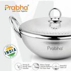 Magnum Capsule Bottom Hammered Kadhai With Lid
