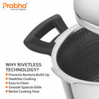 Triply Pressure Cooker with Hexa Cube Honeycomb Stick-Resistant Technology