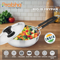 Rio IB Frypan With Lid Induction Friendly