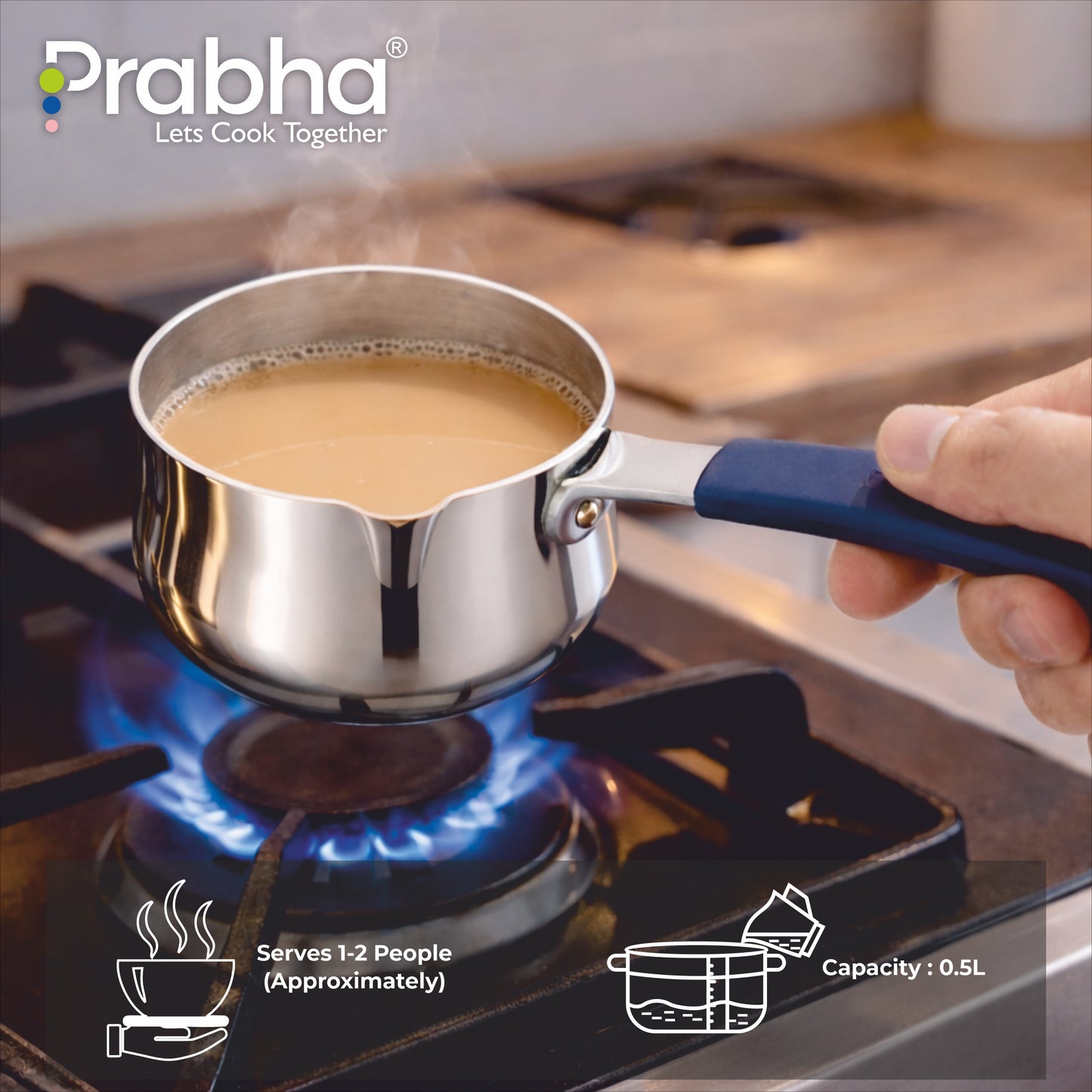 Omega Triply Mini Coffee & Tea Warmer 10cm, 500ml