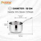 Prima Triply Stainless Steel Saucepan without Lid | Induction Compatible Cookware (Copy)