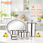 Stainless Steel Hammered Lemon Set - Set of 8 Pieces