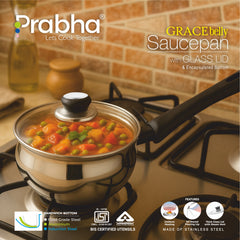 Grace IB Belly Sauce Pan with Lid