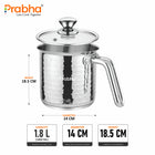 Xenon IB Hammered Milkpot With Lid