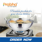Prima Triply Capsule Bottom Kadhai Without Lid