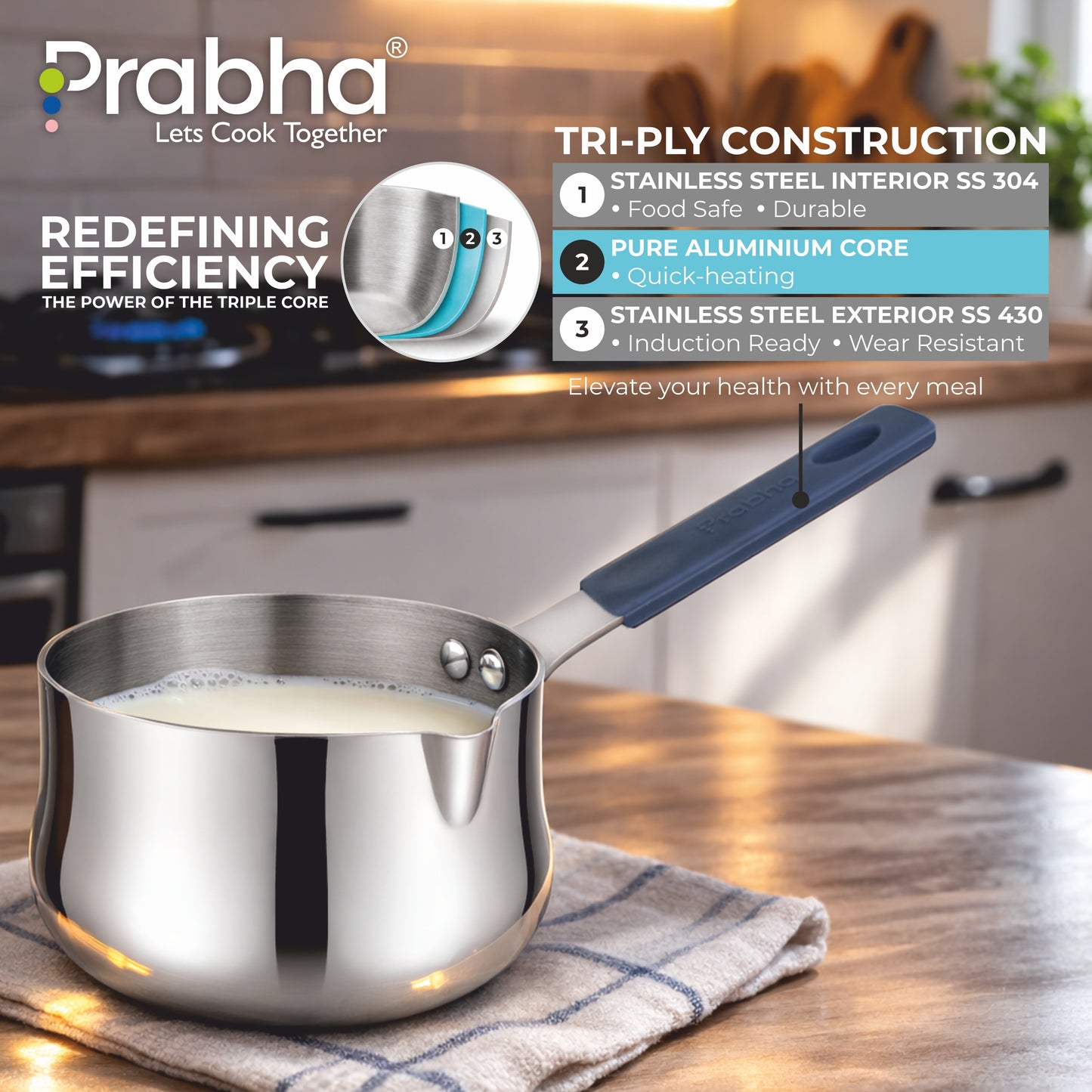 Omega Triply Mini Coffee & Tea Warmer 10cm, 500ml