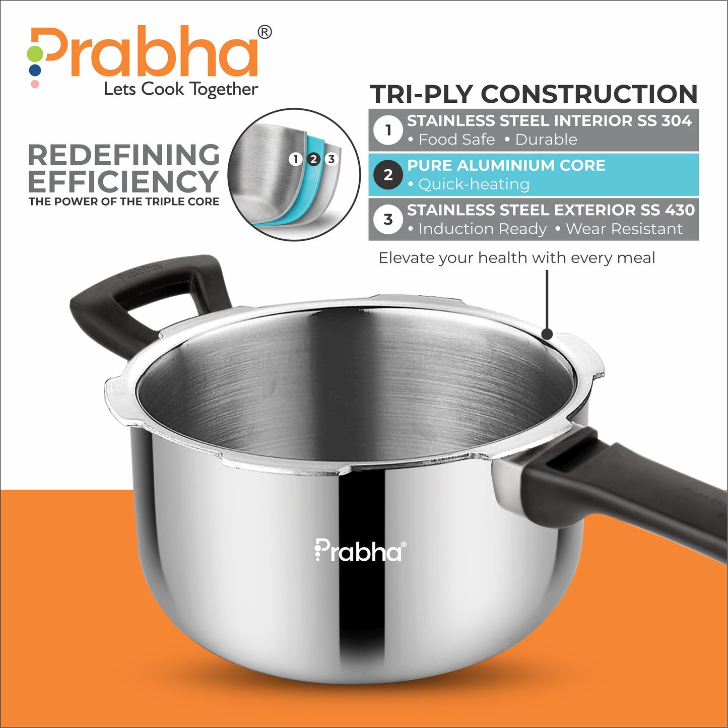 Triply Whizz Pressure Cooker