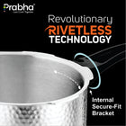Triply Whizz Plus Hammered Pressure Cooker With Steel & Glass Lid