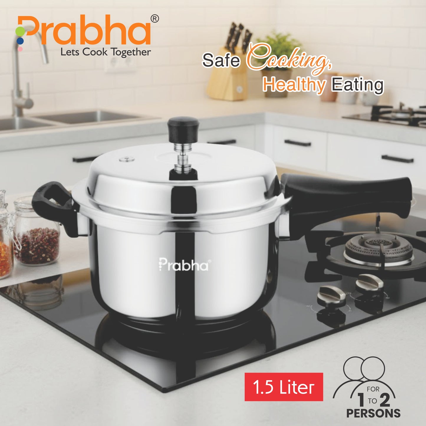 Vista Stainless Steel IB Outer Lid Pressure Cooker