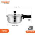 Tri-Ply Whizz Plus Pressure Pan with Steel & Glass Lid