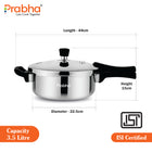 Tri-Ply Whizz Plus Pressure Pan with Steel & Glass Lid