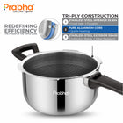 Triply Pressure Cooker with Hexa Cube Honeycomb Stick-Resistant Technology